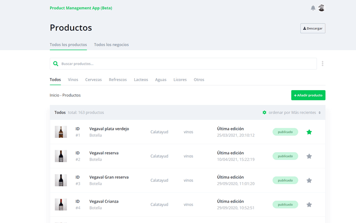 Catalogue management app