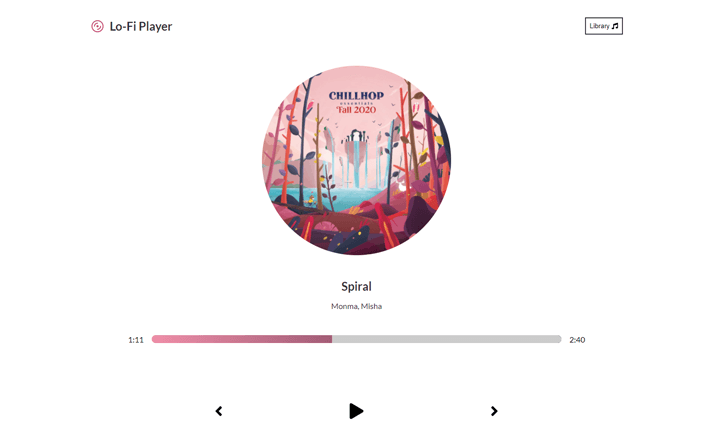 React music player
